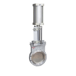 High quality flange knife gate valve pneumatic stainless steel knife gate valve