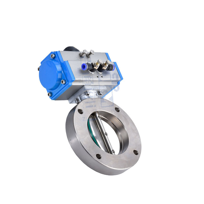 Hot selling stainless steel butterfly valve flange connection butterfly valve pneumatic vacuum butterfly valve