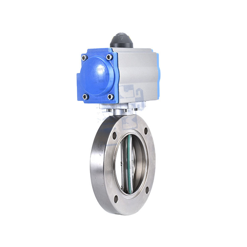 Hot selling stainless steel butterfly valve flange connection butterfly valve pneumatic vacuum butterfly valve