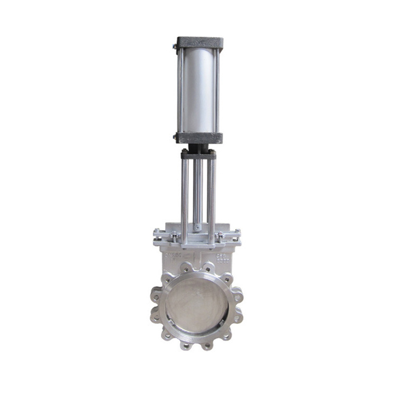 High quality flange knife gate valve pneumatic stainless steel knife gate valve