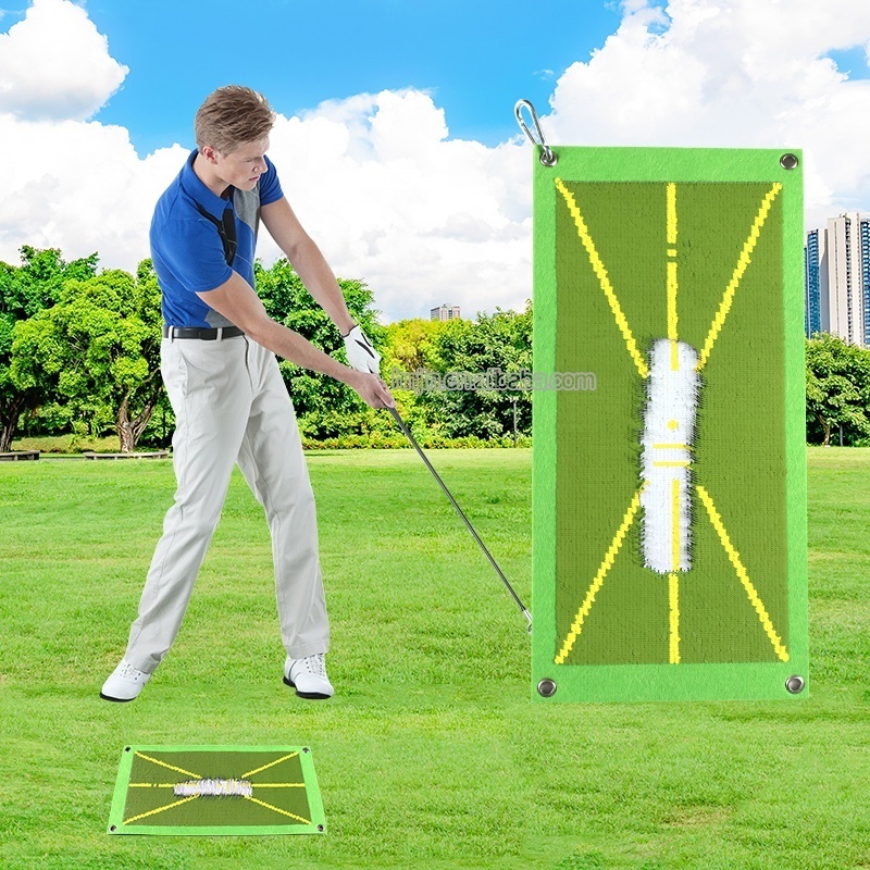 Outdoor golf visual feedback mat indoor golf divot board feedback tool golf tracker and swing analyzer