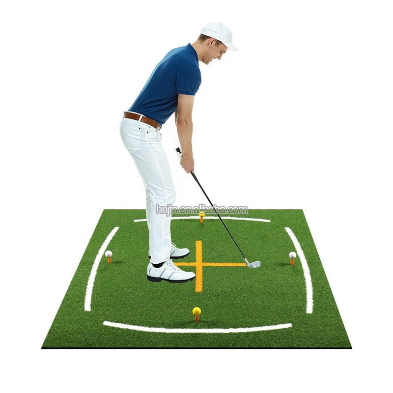 Pro golf Practice Hitting Chipping Training Mat strike zone golf hitting Artificial Turf Tri-Turf golf Swing Path mat