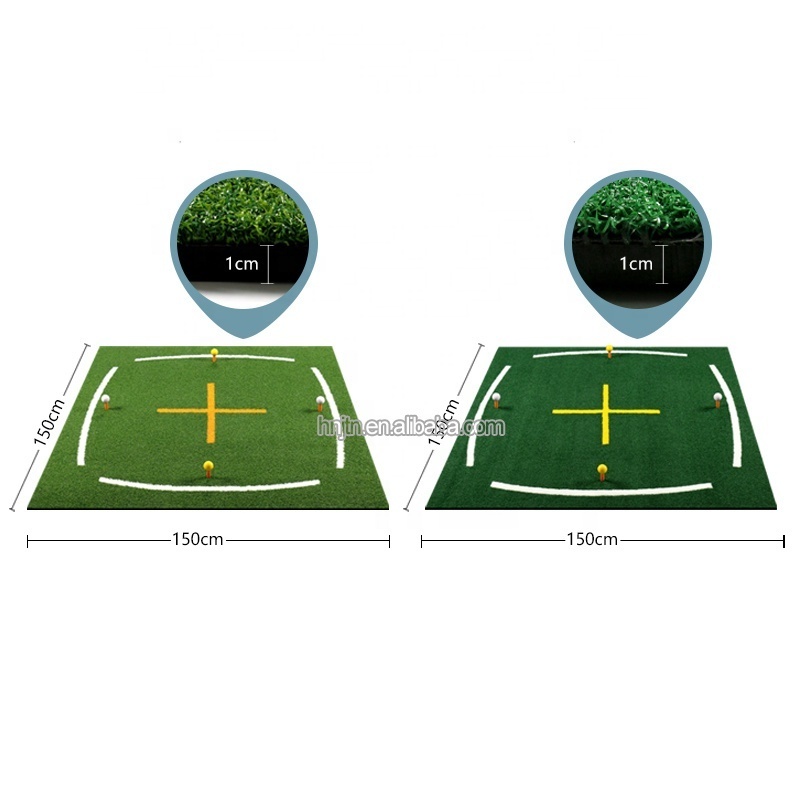 Pro golf Practice Hitting Chipping Training Mat strike zone golf hitting Artificial Turf Tri-Turf golf Swing Path mat