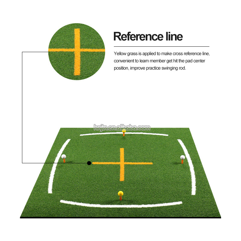 Pro golf Practice Hitting Chipping Training Mat strike zone golf hitting Artificial Turf Tri-Turf golf Swing Path mat