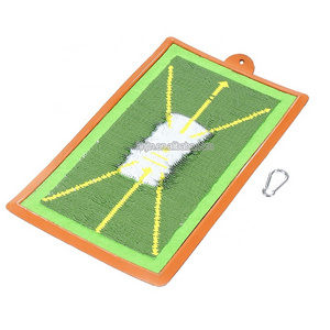 New design golf swing detection hitting matt golf swing training aid path feedback trainer board mat