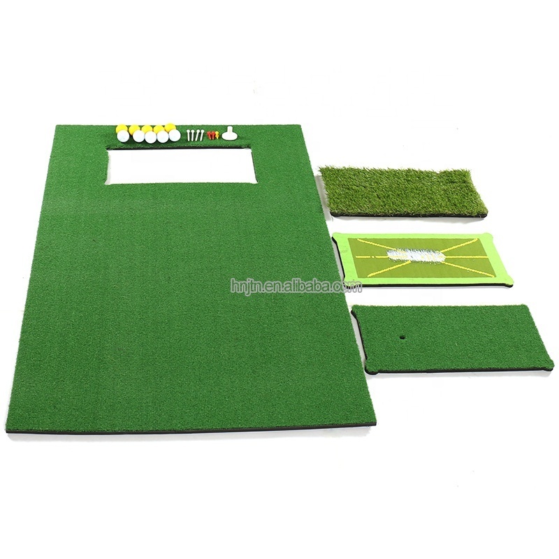 2023 new golf training hitting mats golf driving range practice mat matt golf training mat for swing detection batting