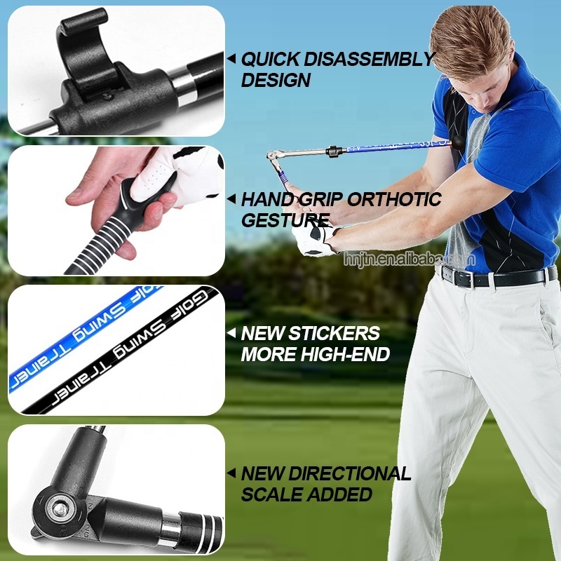 Wholesale Foldable Golf Training Aid Swing Trainer golf swing training aid indoor Golfer Beginner Practice