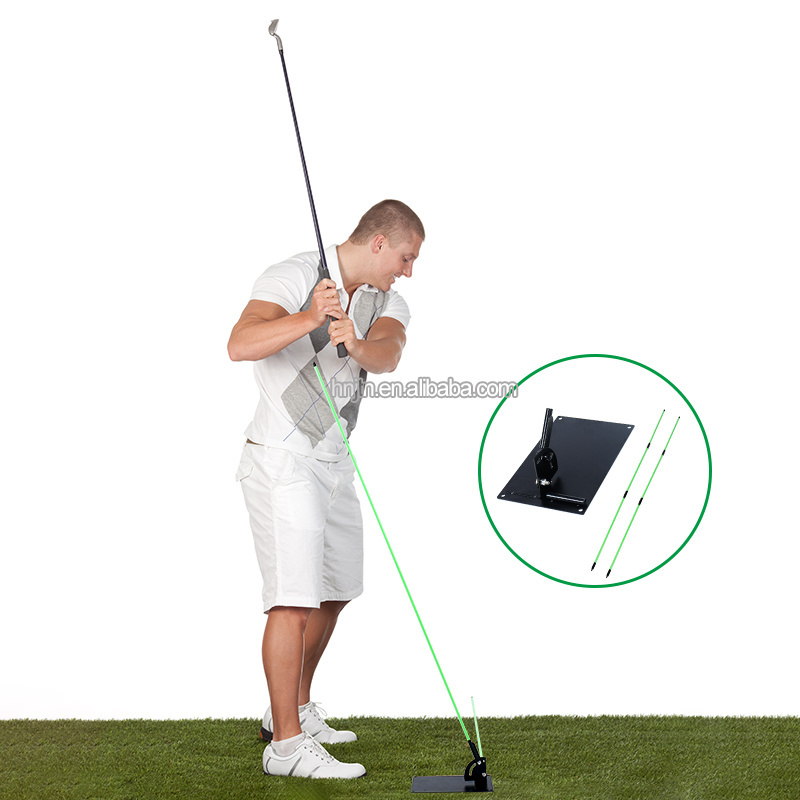 Hot the Swing Plate Golf Training Practice Aid Alignment Stick Holder