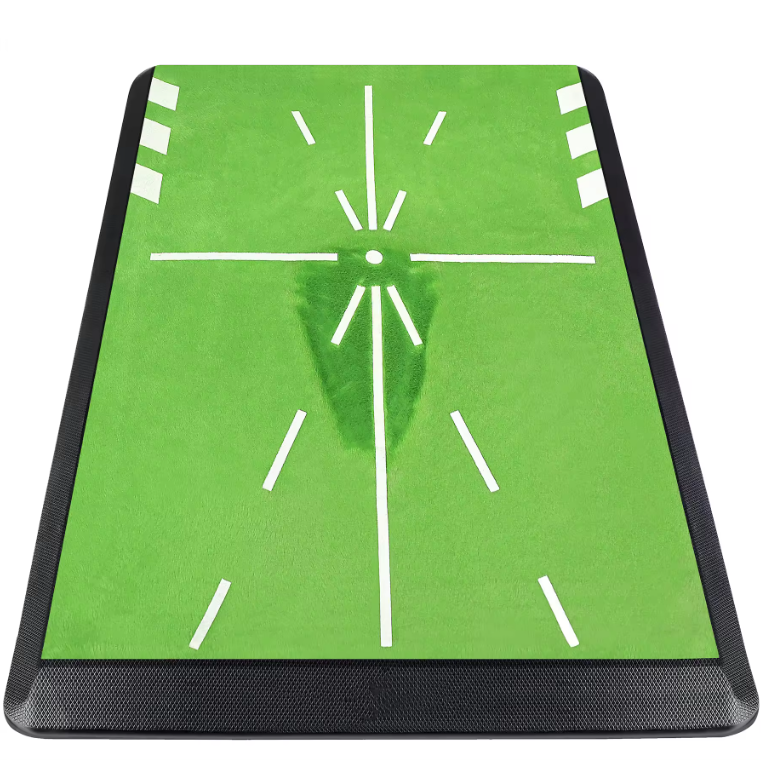 Factory sales Velvet Golf Practice Mats Golf Swing Tracker mat for Golf Training aid Divot Board for Indoor & Outdoor Practice