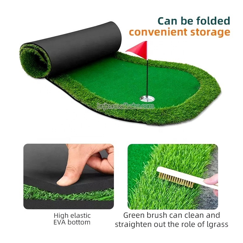 Pro factory mini golf course indoor outdoor golf Game Practice green mat Golf Gifts for sale