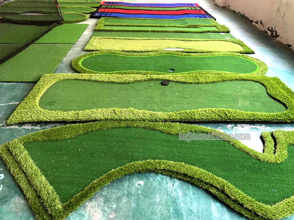 Factory direct custom indoor golf training aids mini golf putting green artificial grass golf course