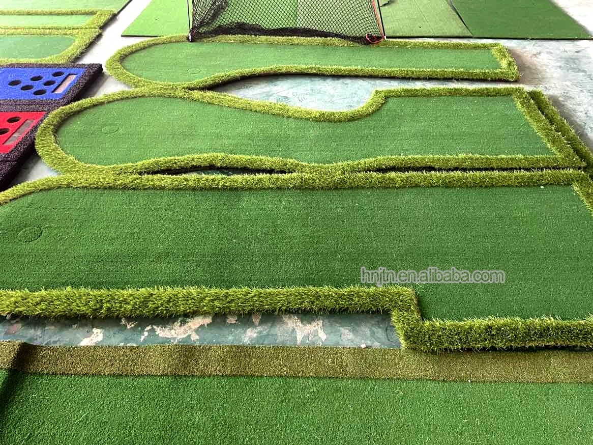 Factory direct custom indoor golf training aids mini golf putting green artificial grass golf course