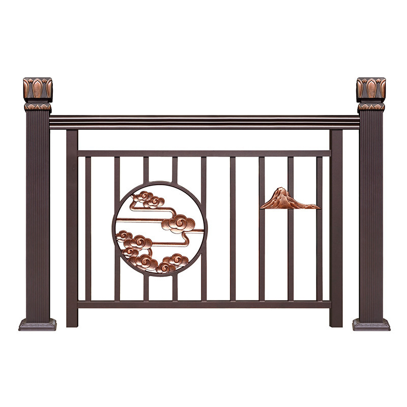 High Quality Metal Indoor Balustrade Wrought Iron Handrail Stair Railing Design Modern Stair Railings From China