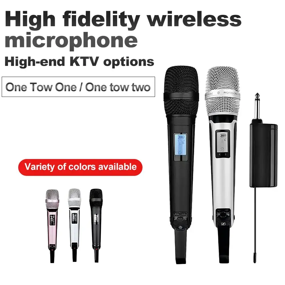 SKM9000 UHF Professional Wireless Microphone Metal Mic for DJ Cartridge Vocal for Recording Studio Youtube Karaoke Hot Sale New