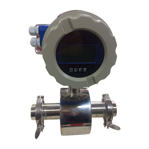 Tri-clamp stainless steel hygienic beverage beer milk electromagnetic flow meter sanitary flow meter