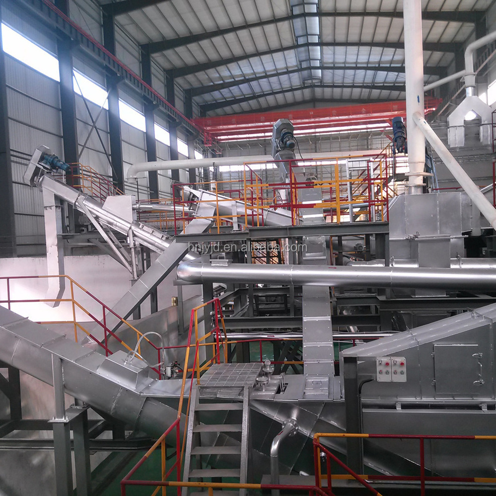 lead recycling machine used lead acid battery crushing and seperation recycling plant