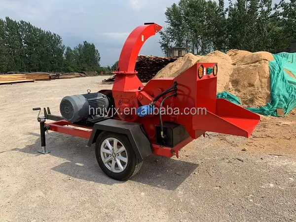 Energy saving pto electrical diesel engine wood crusher sawdust making machine tree branch hammer crusher