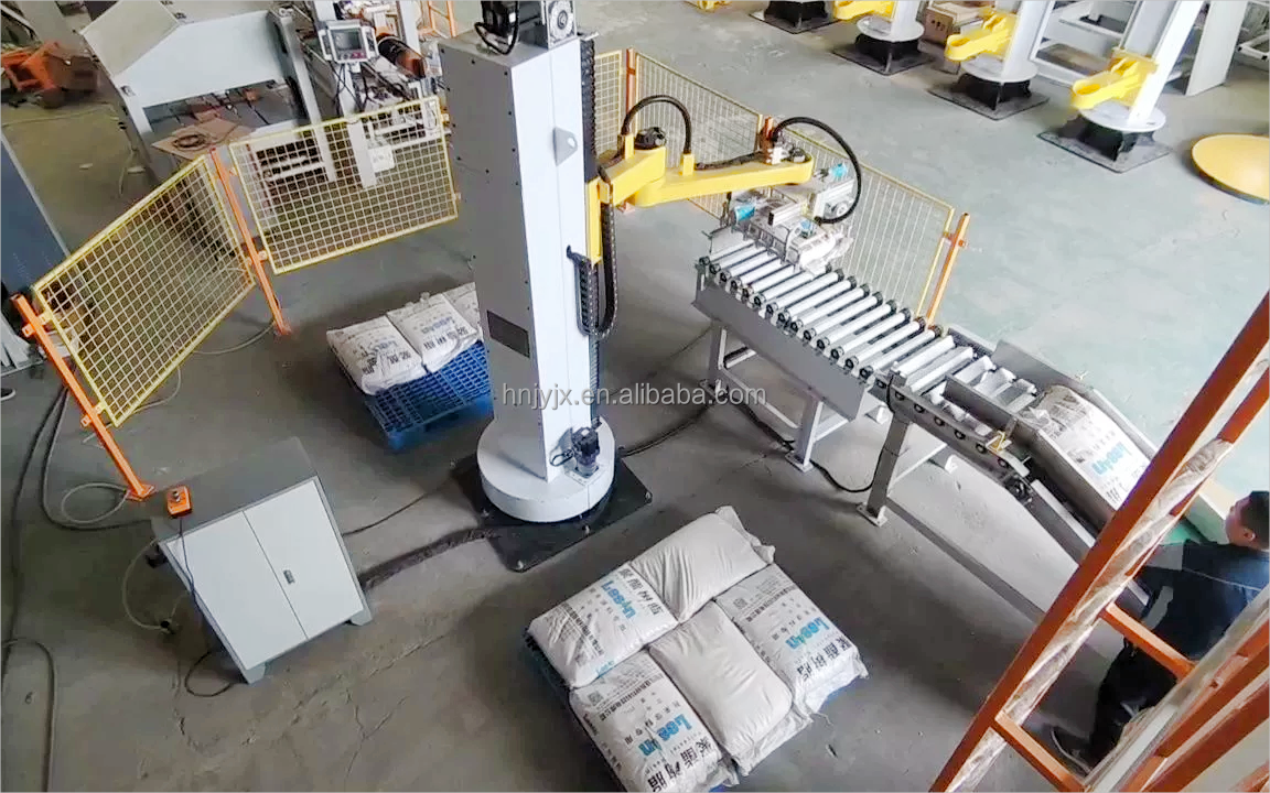 Industrial High Level Palletizer Fully Automatic Robot Palletizer Robotic Case Pall Stacker Machine For Stacking