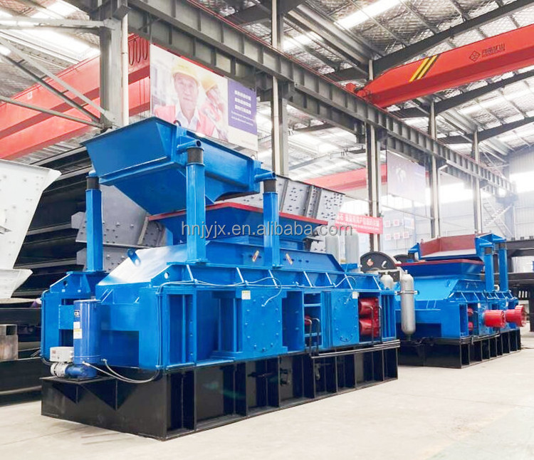 High Pressure Hydraulic 2 Roller Crusher Secondly Fine Coarse Crushing For Fine Sand Making Machinery Gold Ore Crushing Line