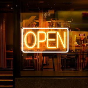 Casting Craftsman  coffee neon sign open sign store outdoor hang led open sign for business mall