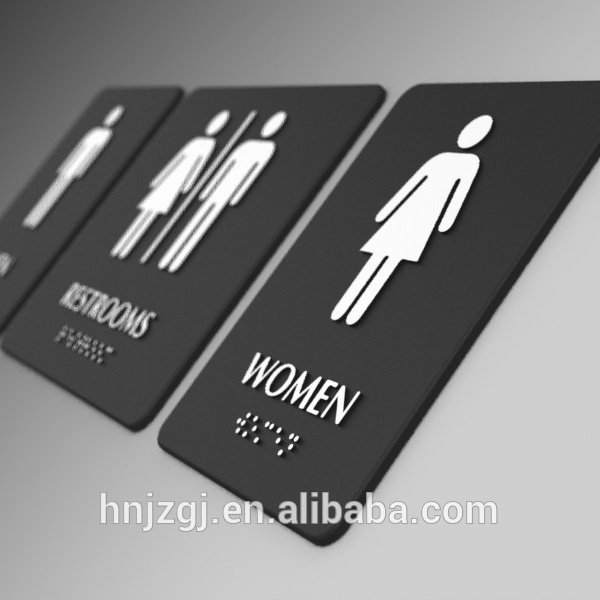 Casting Craftsman Factory customized toilet sign door plate sign