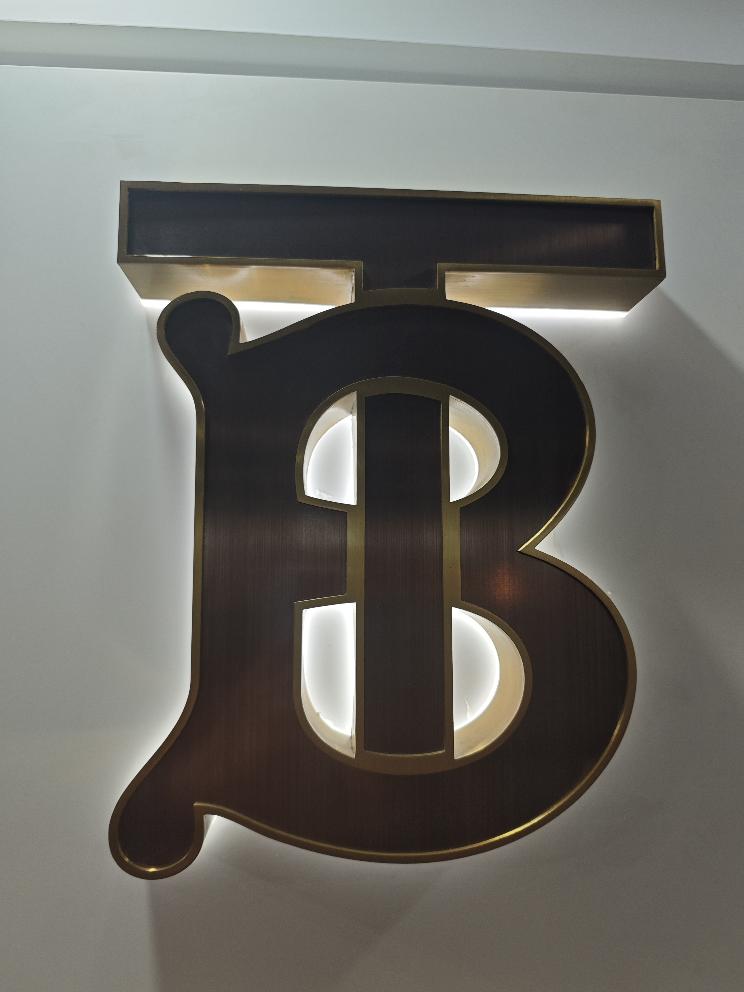 Custom Led Lighting Shop Signage  Letters Diy Mirror Polished 3D Metal Backlit Channel sign Toilet Sign Company Sign