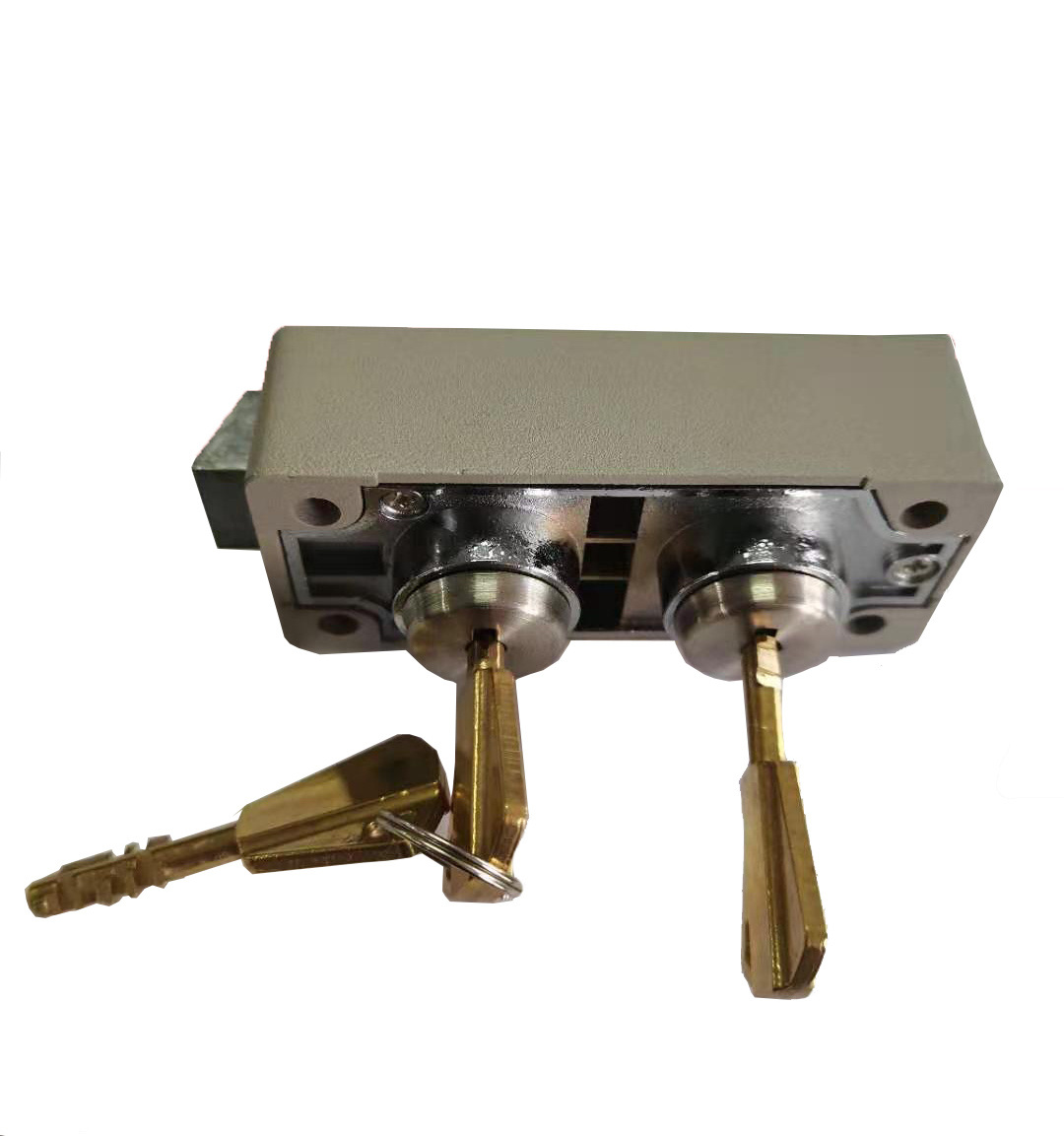 Copper key locks for safe deposit box dual key copper locks for bank safe deposit locker JZ-01 tested by lab high end locks