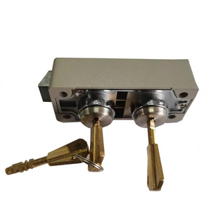 Copper key locks for safe deposit box dual key copper locks for bank safe deposit locker JZ-01 tested by lab high end locks