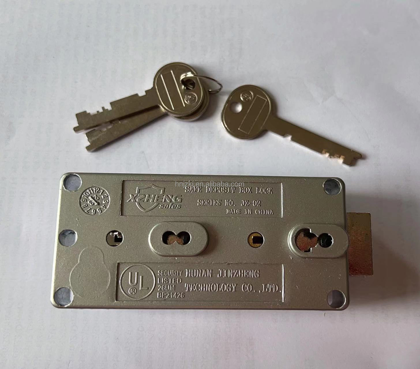 JZ-02 Two client Keys Safe Deposit Locks for bank safe deposit box lock and bullion locker