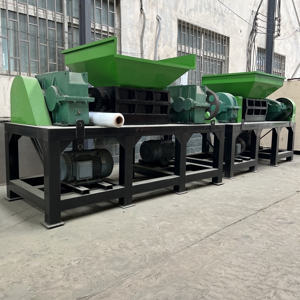 Good Performance Twin Shaft Shredder Machine Price Tire Shredder Machine To Make Crumb Rubber