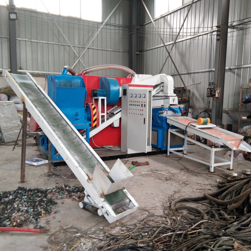 Copper Separator Grinder Prodiction Line Electric Wire Recycling Machine Separator Copper Cable