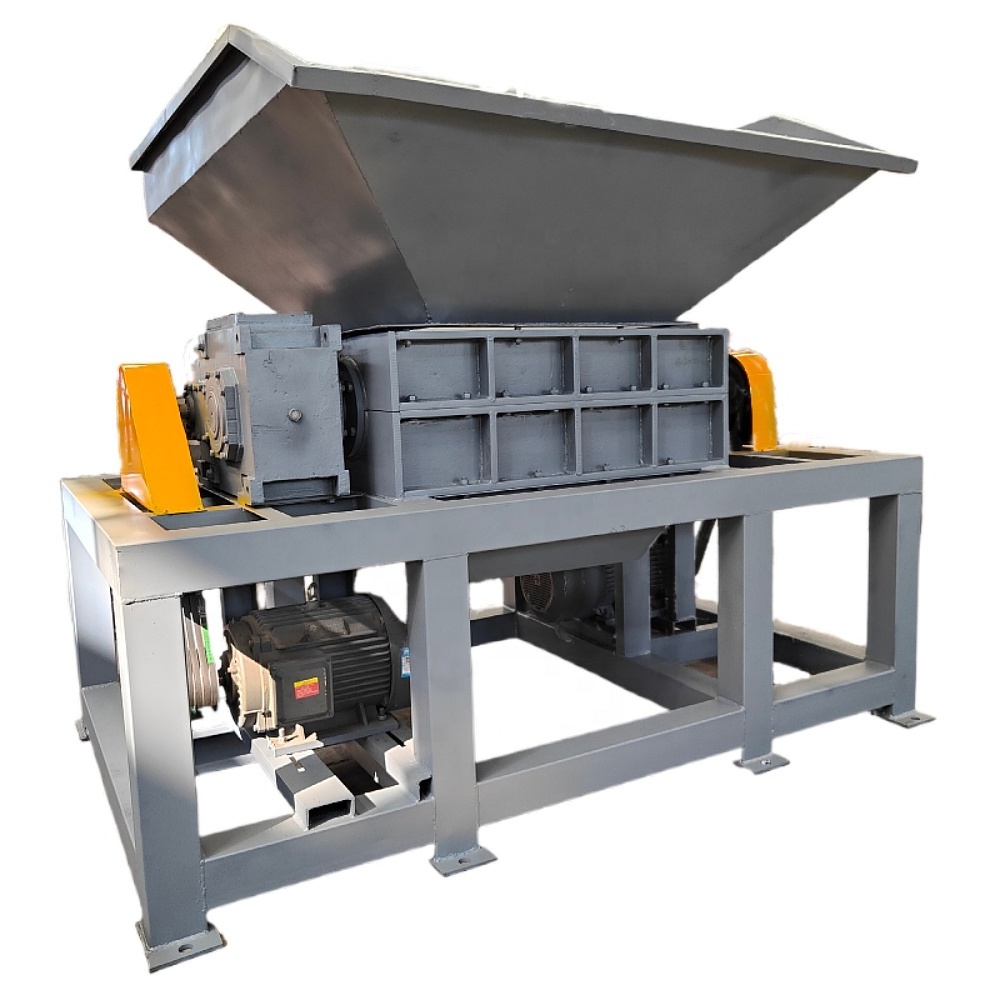 Good Performance Twin Shaft Shredder Machine Price Tire Shredder Machine To Make Crumb Rubber