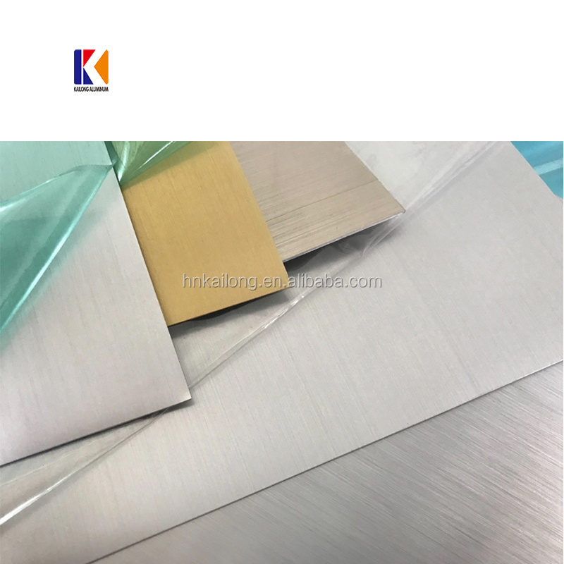 Brushed Aluminum Metal Oxide Plate Anodized Plate 1060 5052 6061 6063 Aluminum Brushed Sheet Plate for Decoration