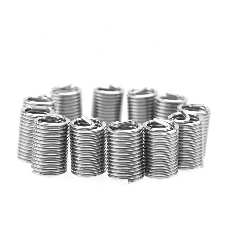 Stainless Steel SS304 M6 x 1.0 x 3D Length Coiled Wire Helical Screw Thread Inserts