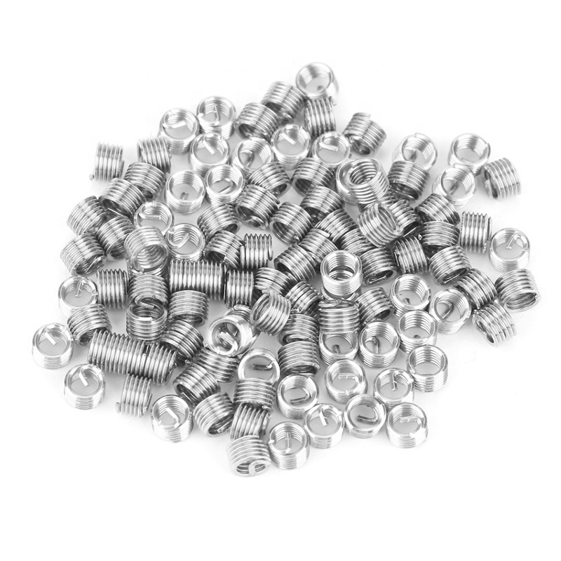 Stainless Steel SS304 M6 x 1.0 x 3D Length Coiled Wire Helical Screw Thread Inserts