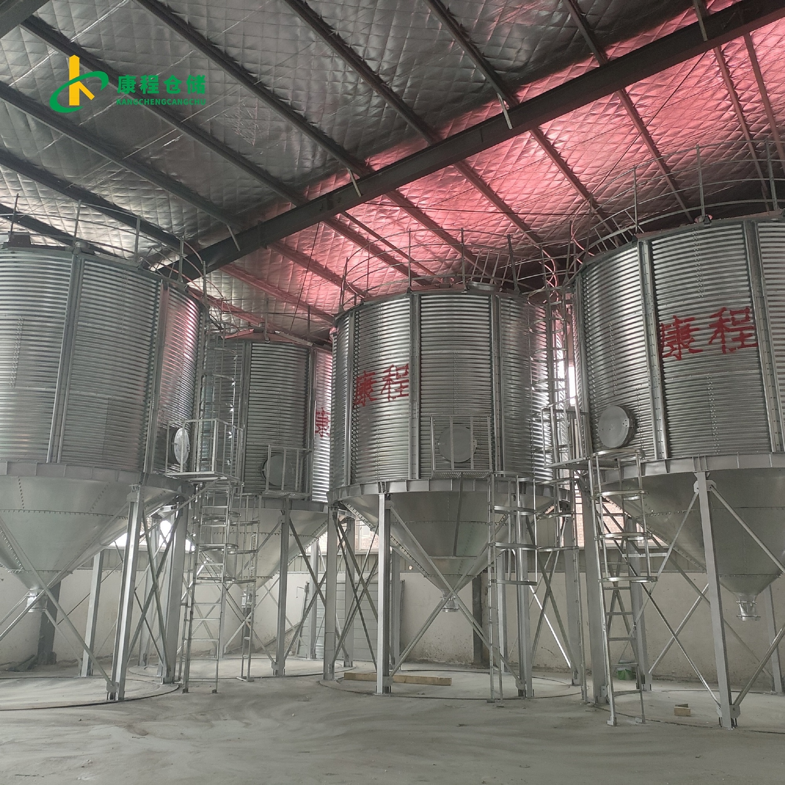 Grain storage bin Seed rice plate silo Wheat and corn insulation warehouse