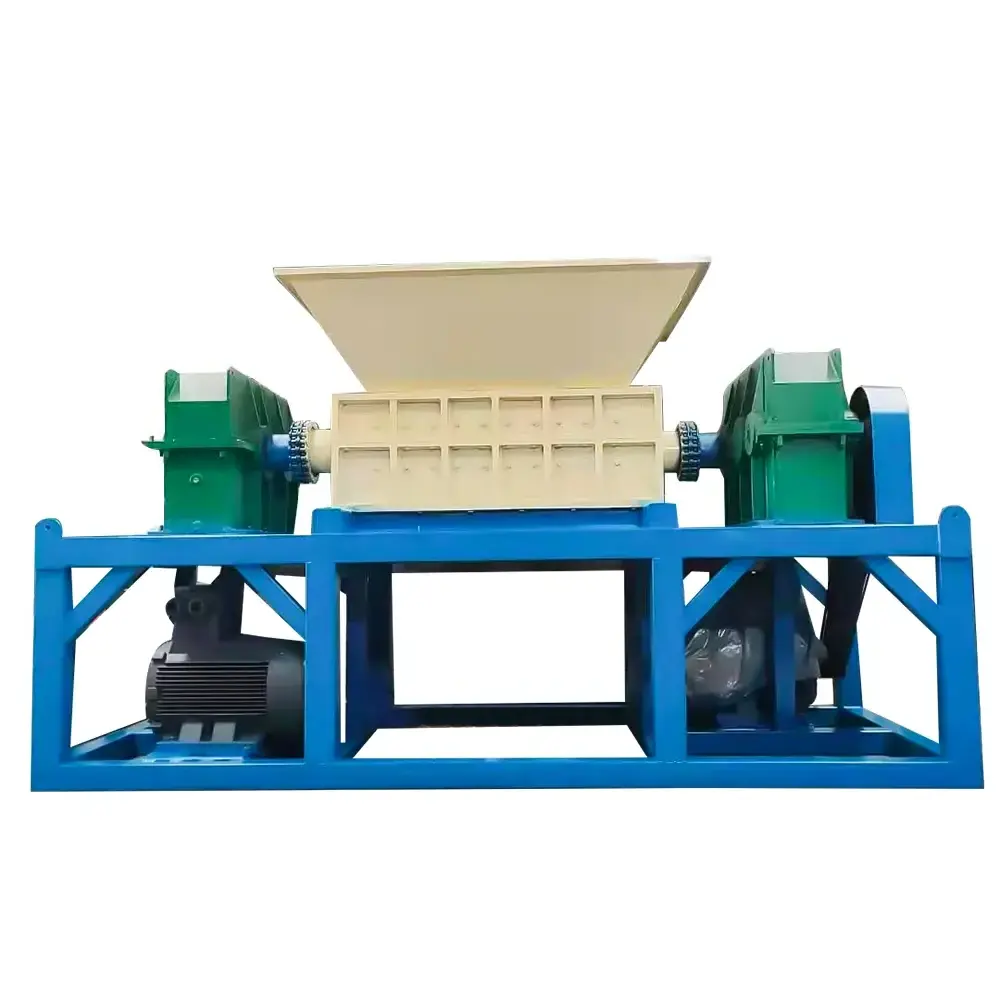 Factory direct sales New Style Waste garbage scrap metal shredder Tires Plastic Double Shaft Shredder machine