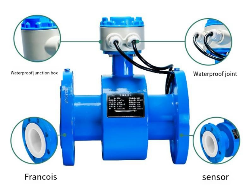 DN80 DN50 Liquid Flow Meter Water Flowmeter Measurement Hydraulic Oil Flowmeter Flow Meter Sensor Digital