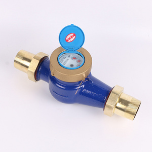 Supply DN50 wire Rotary wet Brass hot water meter screw end dn50 basic water meter for tank