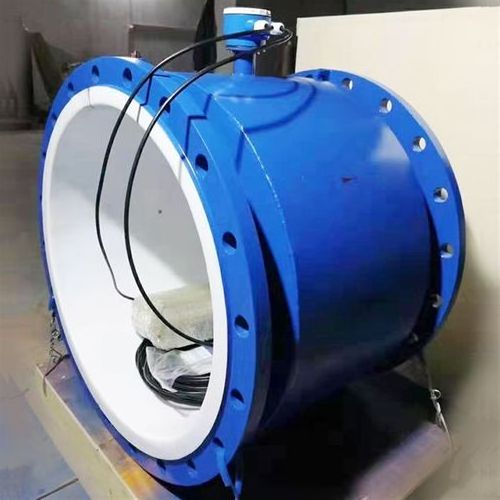 DN10 DN120 4-20mA RS485 Ptfe Urethane Rubber Electromagnetic Fertilizer Flowmeter Sea Water Flow Meter For Large Diameter Pipe