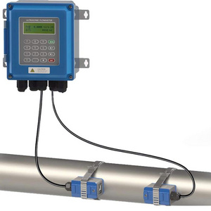 Inline Pipe Type Pulse Output Liquid Water Pulse Output Modular Liquid Digital Fixed Mounted Flow Meter Ultrasonic Flowmeter