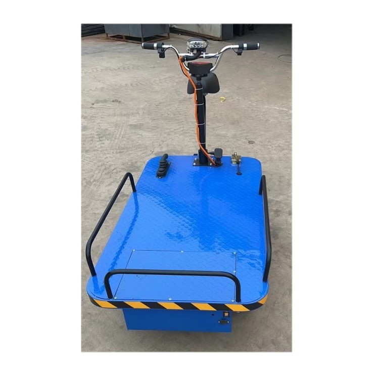 Electric Flat Trolley Three Wheels Concrete Transport Car Corridor Elevator Handling Equipment Tools Power