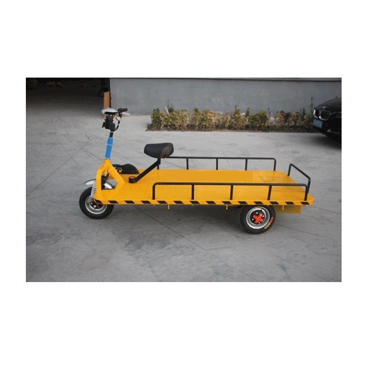 New Arrivals 2000 kg Loading Electric flat transport vehicle Foot operated Construction site workshop Pull truck