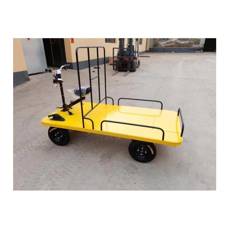 Superior Quality Newest Design Battery Power Flatbed Rail Car Folding Portable Electric Flatbed Truck car electric flat cargo