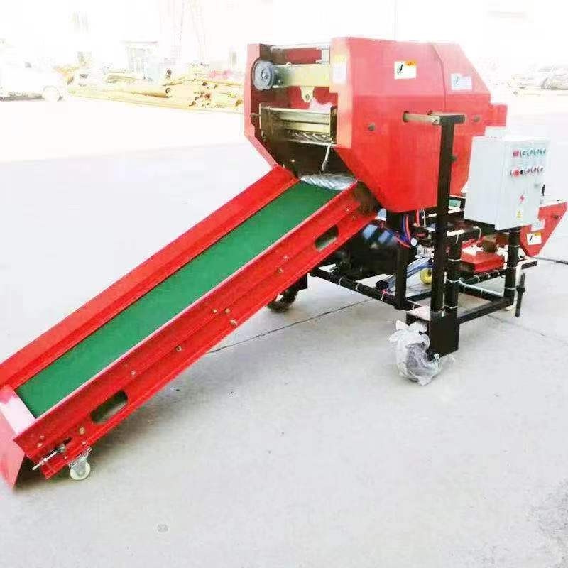 Farmland Widely Used Mini Round Hay Baler For Sale Corn Silage Baler Wrapper Mini Round Baler Farming Machine