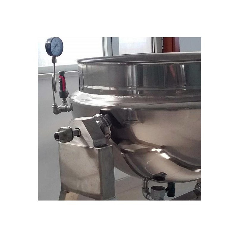 new product ideas 2024 Commercial Cooking Pot Gas Heating Jacketed Kettle Automatic Sauce Cooking Pot With Planetary Mixer