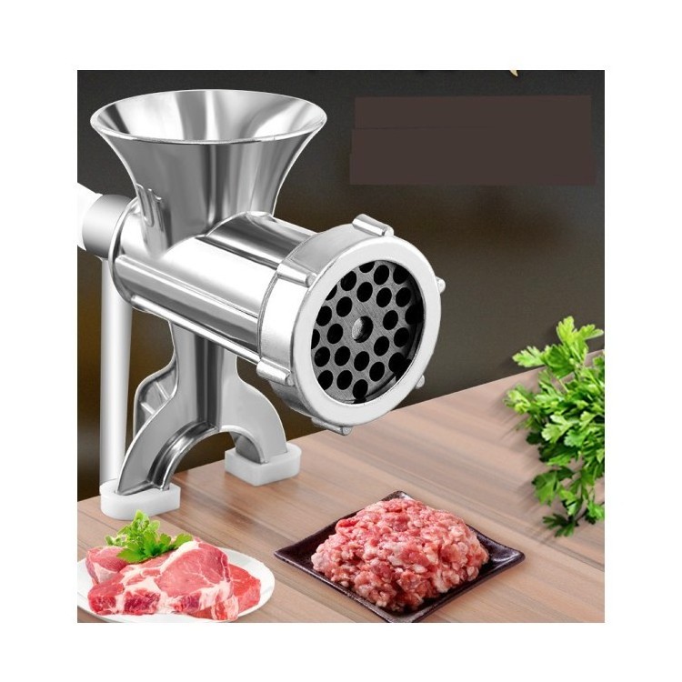 2021 Hot Sale Portable Aluminum Alloy Household Food Processor Manual Meat Grinder