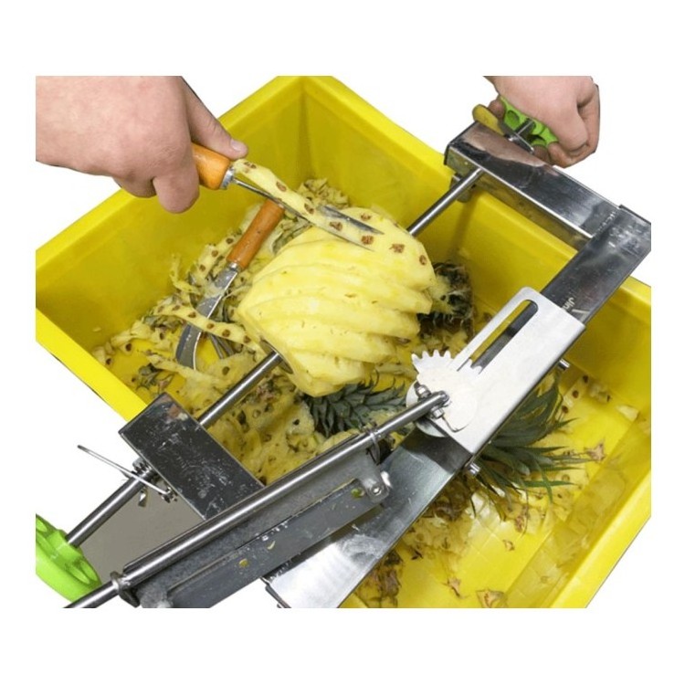 Wholesale Papaya Pineapple fresh manual pineapple peeling machine pineapple peeler peeling cantaloupe machine