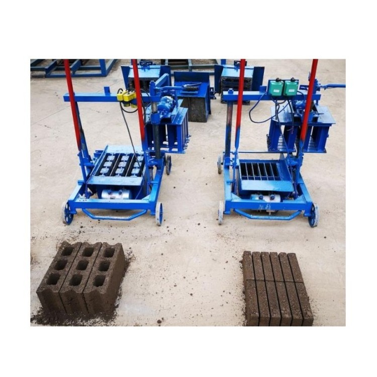 Moving Hollow block moulding Brick Make Machine manual brick machine brick clay machine