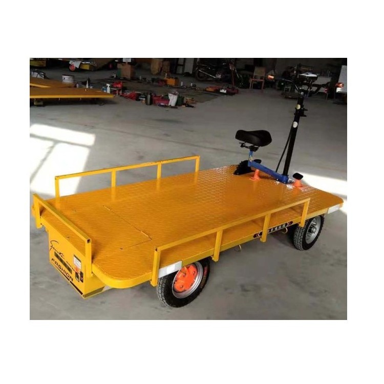 hot selling products 2023 Platform Hand Cart For Construction Small Electric Hand Trolley Truck for garden Warehouse